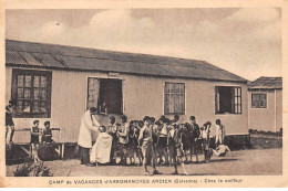 Camp De Vacances D'ARROMANCHES Ancien - Chez Le Coiffeur - Très Bon état - Arromanches