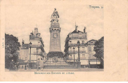 TROYES - Monument Des Enfants De L'Aube - Très Bon état - Troyes