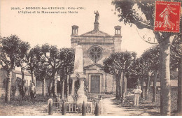 BESSEY LES CITEAUX - L'Eglise Et Le Monument Aux Morts - Très Bon état - Autres & Non Classés