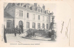 CHABANAIS - Ecole Communale - Statue Carnot - Très Bon état - Andere & Zonder Classificatie