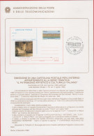 ITALIA - ITALIE - ITALY - 1990 - CP219 Musei - Annullo Senza Cartolina - Bollettino 23/90 Amministrazione Delle Poste - FDC