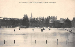 CHATILLON SUR SEINE - L'Hiver - Le Patinage - Très Bon état - Chatillon Sur Seine