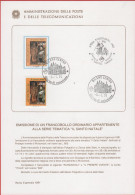 ITALIA - ITALIE - ITALY - 1991 - 40º Anniversario Del Presepe Vivente Di Rivisondoli - FDC - Bollettino 1/91 Amministraz - FDC