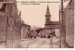 Verdun-sur-Meuse Animée La Porte Eglise Saint-Victor La Cathédrale - Verdun