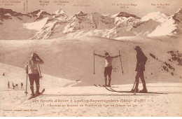 Les Sports D'Hiver à LUCHON - SUPERBAGNERES - Skieurs Au Sommet Du Plateau Et Vue Du Cirque Du Lys - Très Bon état - Superbagneres