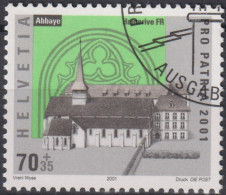 2001 Schweiz Pro Patria,  Abtei, Hauterive FR ⵙ Zum:CH B273, Mi:CH 1754, Yt:CH 1679, - Usados