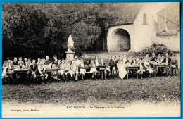 CPA 89 (Arcy-sur-Cure) LAC SAUVIN - Le Déjeuner De La Colonie ° Duvergier - Autres & Non Classés