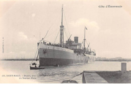 SAINT MALO - Départ Du Steamer Malou - Très Bon état - Saint Malo