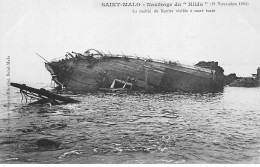 SAINT MALO - Naufrage Du " Hilda " - 19 Novembre 1905 - La Moitié Du Navire Visible à Marée Basse - Très Bon état - Saint Malo