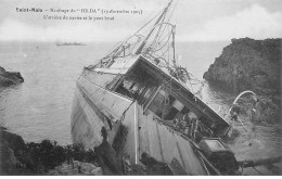 SAINT MALO - Naufrage Du " Hilda " - 19 Novembre 1905 - L'arrière Du Navire Et Le Pont Brisé - Très Bon état - Saint Malo