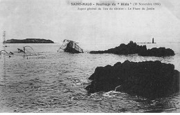 SAINT MALO - Naufrage Du " Hilda " - 19 Novembre 1905 - Aspect Général Du Lieu Du Sinistre - Très Bon état - Saint Malo