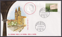 Vatican Switzerland 1984, Pope Paul John II Visit Kloten, Special Cover - Autres & Non Classés