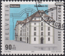 2001 Schweiz Pro Patria, Kornhaus, Rohrschach ⵙ Zum:CH B274, Mi:CH 1755, Yt:CH 1681, - Gebraucht