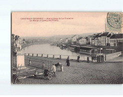 CHATEAU THIERRY : Statue Jean De La Fontaine, La Marne Et Quais Des Filoirs - Très Bon état - Chateau Thierry