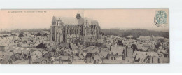 SAINT QUENTIN : Vue Panoramique, La Basilique, Carte Dépliable - état ( Déchirure à La Pliure ) - Saint Quentin