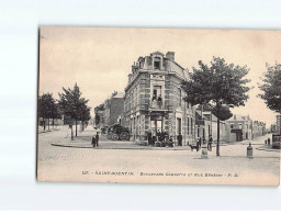 SAINT QUENTIN : Boulevard Gambetta Et Rue Bénézet - état - Saint Quentin