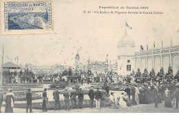 Exposition De NANTES 1904 - Un Lacher De Pigeons Devant Le Grand Palais - Très Bon état - Nantes
