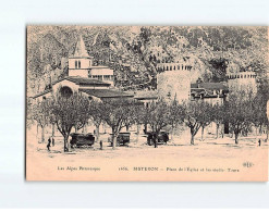 SISTERON : Place De L'Eglise Et Les Vieilles Tours - Très Bon état - Sisteron