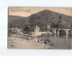 VILLEFRANCHE DE ROUERGUE : Jonction De L'Alzon Et De L'Aveyron - Très Bon état - Villefranche De Rouergue