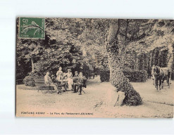 FONTAINE HENRY : Le Parc Du Restaurant Jouanne - Très Bon état - Other & Unclassified