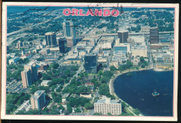 °°° 30956 - USA - FL - ORLANDO - AERIAL VIEW - 1990 With Stamps °°° - Orlando