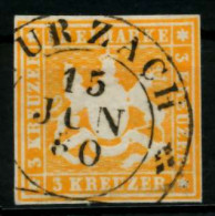 WÜRTTEMBERG AUSGABE VON 1859 Nr 12a-WURZACH ZEN X7112D2 - Used