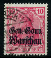 BES 1WK D-POST IN POLEN Nr 10b Gestempelt Gepr. X73595A - Occupazione 1914 – 18