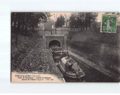 POUILLY EN AUXOIS : Canal De Bourgogne, Convoi De Bateaux Sortant Du Tunnel - état - Sonstige & Ohne Zuordnung