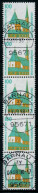 BRD DS SEHENSWÜRDIGKEITEN Nr 1406AvRI Gestempelt 5ER STR X74DFB6 - Used Stamps