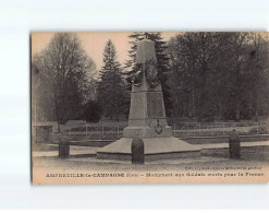 AMFREVILLE LA CAMPAGNE : Monument Aux Soldats Morts Pour La France - Très Bon état - Autres & Non Classés