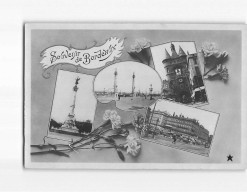 BORDEAUX : Carte Souvenir - état - Bordeaux