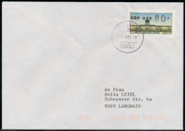 BERLIN ATM 1-080 NORMAL-BRIEF EF FDC X7E46E6 - Storia Postale