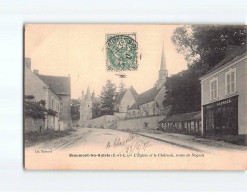 BEAUMONT LES AUTELS : L'Eglise Et Le Château, Route De Nogent - état - Other & Unclassified