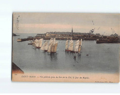 SAINT MALO : Vue Générale Prise Du Fort De La Cité, Le Jour Des Régates - Très Bon état - Saint Malo