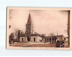 AMBARES : Place De L'Eglise Et La Halle - Très Bon état - Altri & Non Classificati