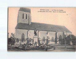 BOYNES : La Place De L'Eglise, Le Monument, ÂÂuvre De Desvergnes - Très Bon état - Sonstige & Ohne Zuordnung