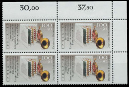 BRD 1989 Nr 1415 Postfrisch VIERERBLOCK ECKE-ORE X906A2E - Unused Stamps