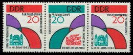 DDR ZUSAMMENDRUCK Nr WZd37 Postfrisch 3ER STR X00E9D6 - Se-Tenant