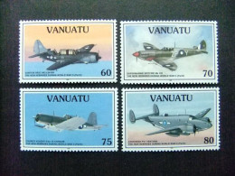 55 VANUATU (ex. Nueva Hebrides) 1995 / AVIONS De COMBAT Durant II GUERRE / YVERT 981 / 984 ** MNH - Vanuatu (1980-...)