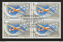 Zu 46 / Mi 780 / YT PA 45 PRO AERO 1963 Obl. BERN-LOCARNO 13.7.63 SBK 24,- Voir Description - Used Stamps