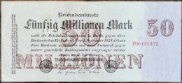 Billet Allemagne 50 Millions Mark 25 - 7 - 1923 / Reichsbanknote / 50.000.000 M - 50 Millionen Mark