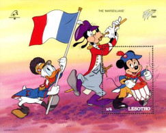 LESOTHO 1989 - Philexfrance - II - La Marseillaise - BF - Disney