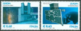 ITALIE 2009 - Europa - L'astronomie - 2 V.  - 2001-10: Mint/hinged