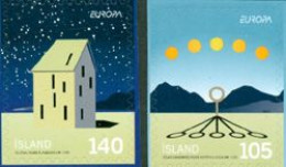 ISLANDE 2009 - Europa - L'astronomie - 2 V. Adhésifs De Carnets - Unused Stamps