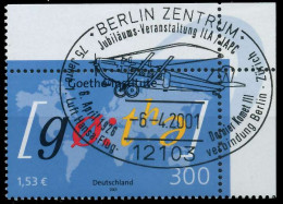 BRD BUND 2001 Nr 2181 Zentrisch Gestempelt ECKE-ORE X636D5A - Used Stamps