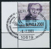 BRD BUND 2001 Nr 2163 Zentrisch Gestempelt ECKE-ULI X636E72 - Used Stamps