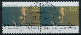 BRD BUND 2000 Nr 2090 Zentrisch Gestempelt WAAGR PAAR X63B1BA - Used Stamps