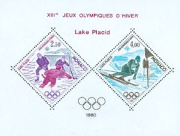 MONACO 1980 - Jeux D'hiver Lake Placid - Bloc Spécial  - BFS 12 - Blocs