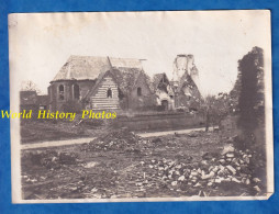 Photo Ancienne - MARQUIVILLERS - Eglise En Ruines - 1918 WW1 Grande Guerre Front - P. Armancourt Guerbigny Popincourt - Guerra, Militares