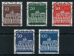 BRD BUND DS BRANDENBURGER TOR Nr 506w-510w ZENT X6A3506 - Used Stamps